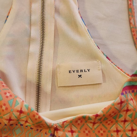 Everly Boho Striped Adjustable Spaghetti Strap Mini Dress Size Small - Picture 11 of 12